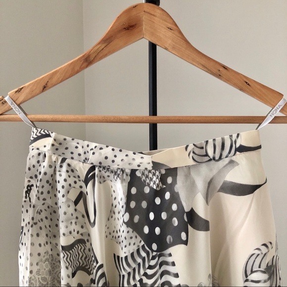 Japanese vintage floral pattern midi skirt - Picture 4 of 7